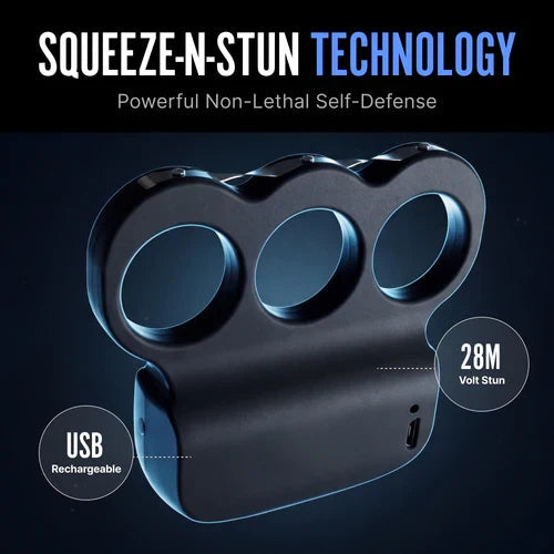 [Last Day Offer]TripleShock Electric Knuckles — Rechargeable, On-Hand Electric Self-Defense.