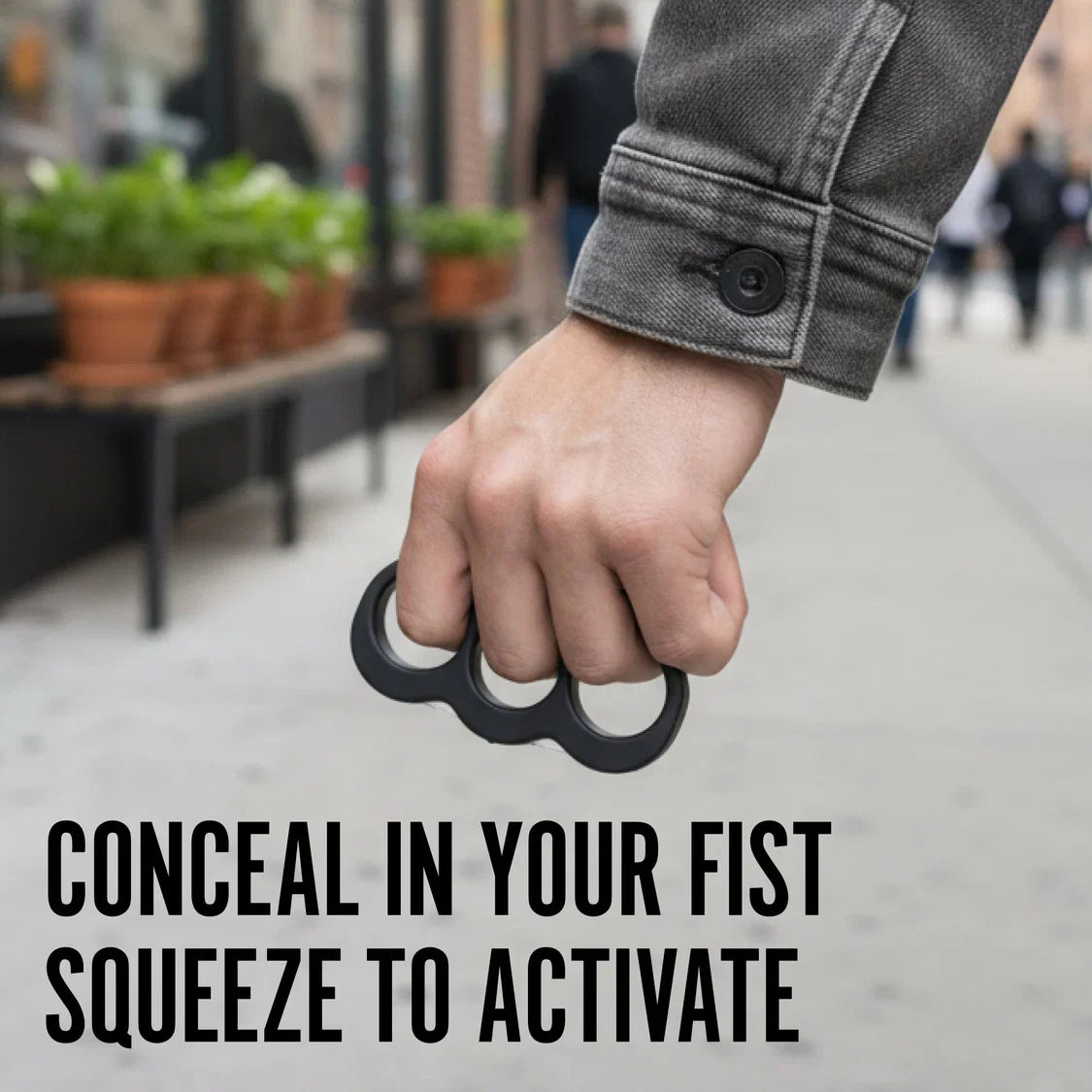 [Last Day Offer]TripleShock Electric Knuckles — Rechargeable, On-Hand Electric Self-Defense.